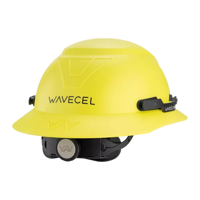 Front Side Angles light yellow Wave Cel Work Helmet 768x768